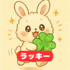 The daily life of a fluffy rabbit.