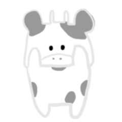 cow cow sticker 2