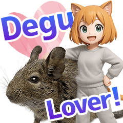Degu Lover! Cat Fairy in Loungewear (EN)