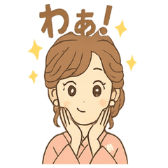 Gentle Moments - Kimono Lady Stickers