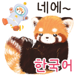 Red panda Pohe Mood Pack / Korean