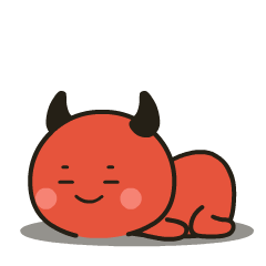 Cute Red Devil : Animated Stickers