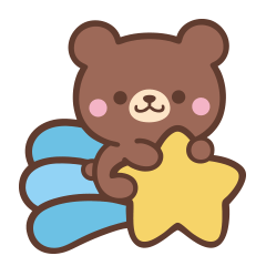 文字なし1♪まんまる茶クマさん