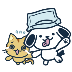 fukuroinu&komarineko