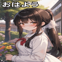 Blushing Black Ponytail