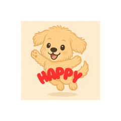 Fluffy Puppy Daily Stickers