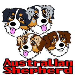 Australian Shepherd's Animated Sticker