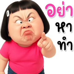 BIG Miss Funny Face 47 – LINE stickers | LINE STORE