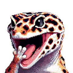 無言で伝えるヒョウモントカゲモドキレオパ