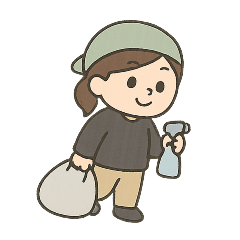 清掃員のお仕事スタンプ１