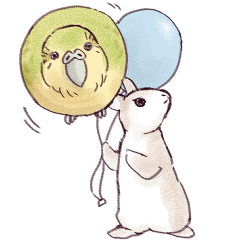 かかぽん４☆カカポとウサギ