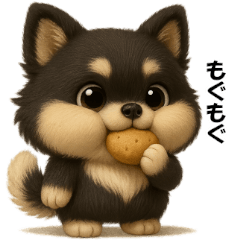 "Onomatopoeia" 3D Black Pomeranian