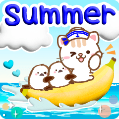 Natural cat, Summer marine 3d english
