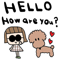 (nenerin日常会話スタンプ366英語気遣い)