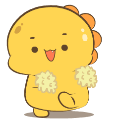 Chubby Yellow Dino 2 : Animated Stickers