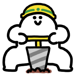 微笑建築動漫貼紙