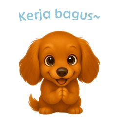 Dachshund Stickers [Indonesian]