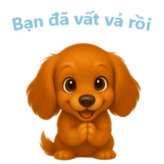 Dachshund Stickers [Vietnamese]