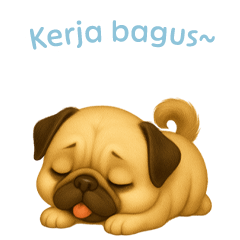 Pug Stickers [Indonesian]