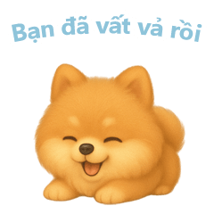 Pomeranian Stickers [Vietnamese]