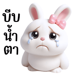 White rabbit with many moods (BIG)