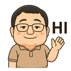 Q version of middle-aged bear dad