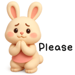 3D萌兔日常可愛實用貼圖