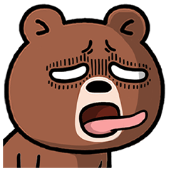 It's a bear with a mean look in its eyes