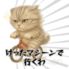 名古屋弁をしゃべっとる猫のスタンプ