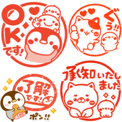 piyotanuki character2 hanko