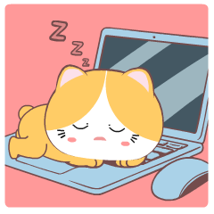Baby Yellow Cat 2 : Animated Stickers