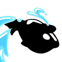 ▶︎แสตมป์วาฬเพชฌฆาตสุดเท่✨