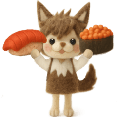 羊毛フェルト♡ウルフさん＆クマさん