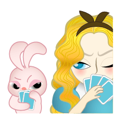 Alice Stars Queen And Her Rabbit