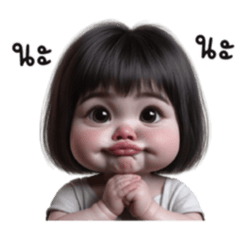 The mood of a chubby girl comes alone.