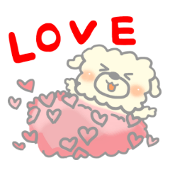 Square cotton candy dog