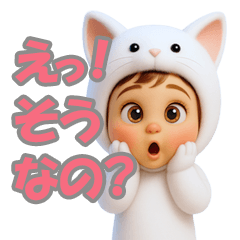 child wearing a cat costume