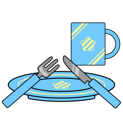 Matching Props: Tableware Set