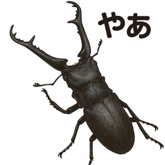 Giraffe Stag Beetle Funny Stickers