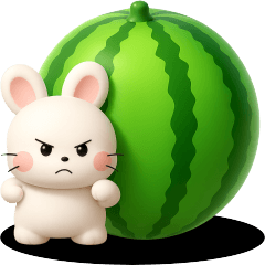 おはうさ再び【ダジャレでぷっくり３D】