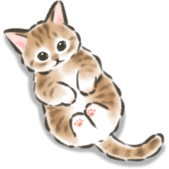 Cat Stickers (Japanese) Relax every day