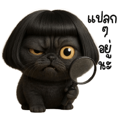 เเม๋วดำกับหน้าม้าเต่อจอมกวน