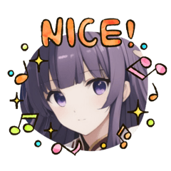 "nice" only sticker.3.Moe