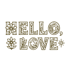 Sweet & Lovely English Message Stickers