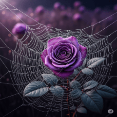 Halloween Rose & Web