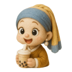 Boba Girls-Cute Art Masterpiece Stickers