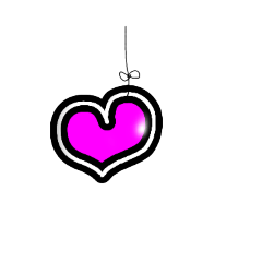 ハートのオーナメントです