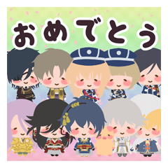 刀剣乱舞 X ぶーぶーちゃん コラボスタンプ