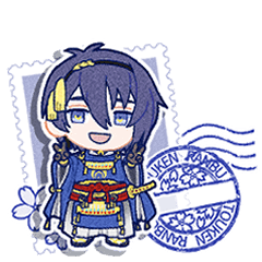 【展示刀剣シリーズ】切手風スタンプvol.2