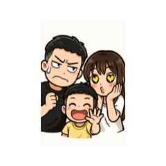 一家小三口